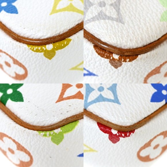 LOUIS VUITTON Pochette Accessoires Hand Bag Monogram Multi White - Picture 9 of 15